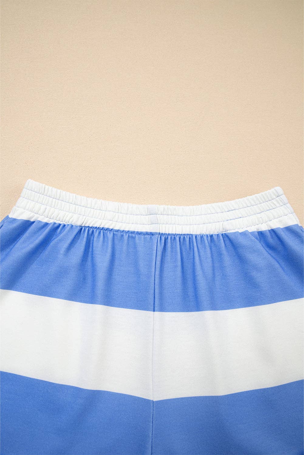 Stripe Half Zip Oversize Tee and Shorts Set