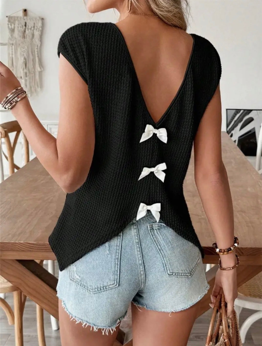 PREORDER Waffle Knit Bow