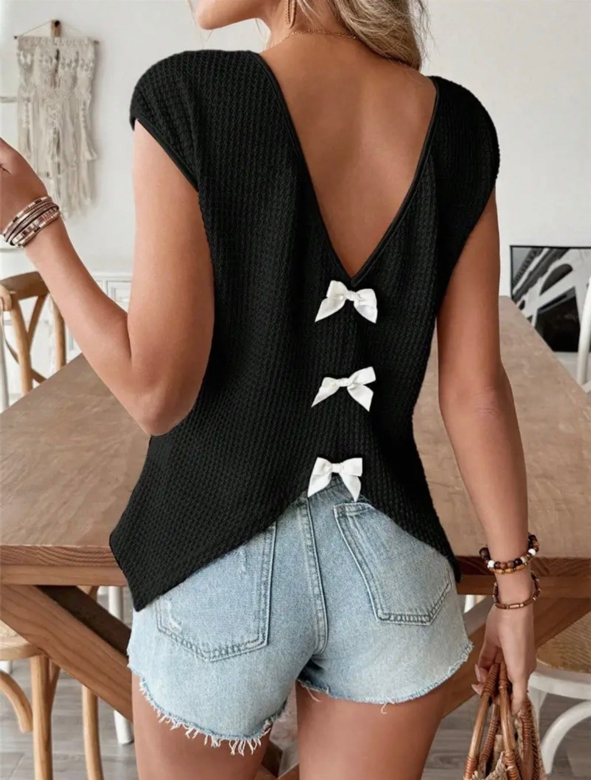 PREORDER Waffle Knit Bow