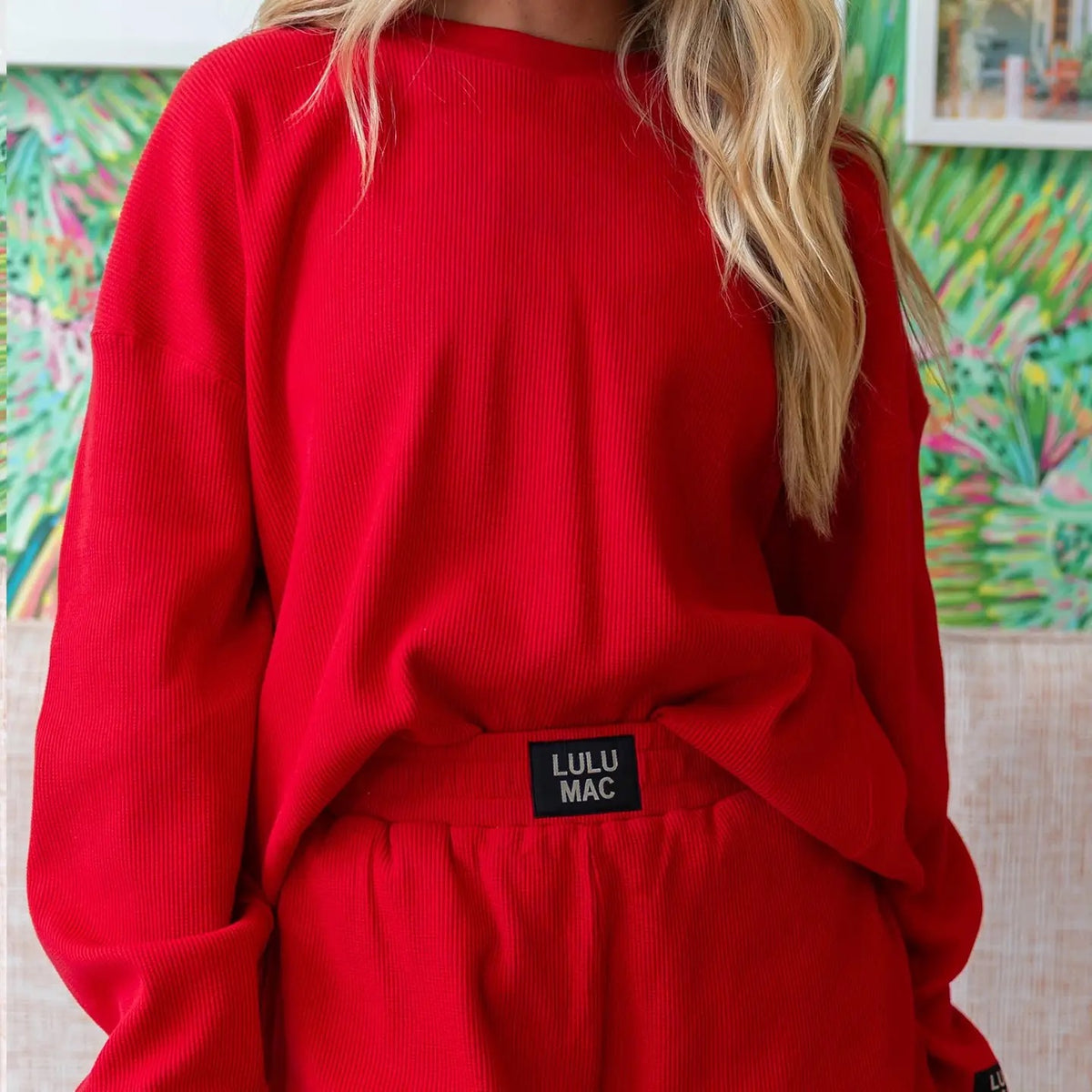 PREORDER LuLu Mac Red Waffle Set