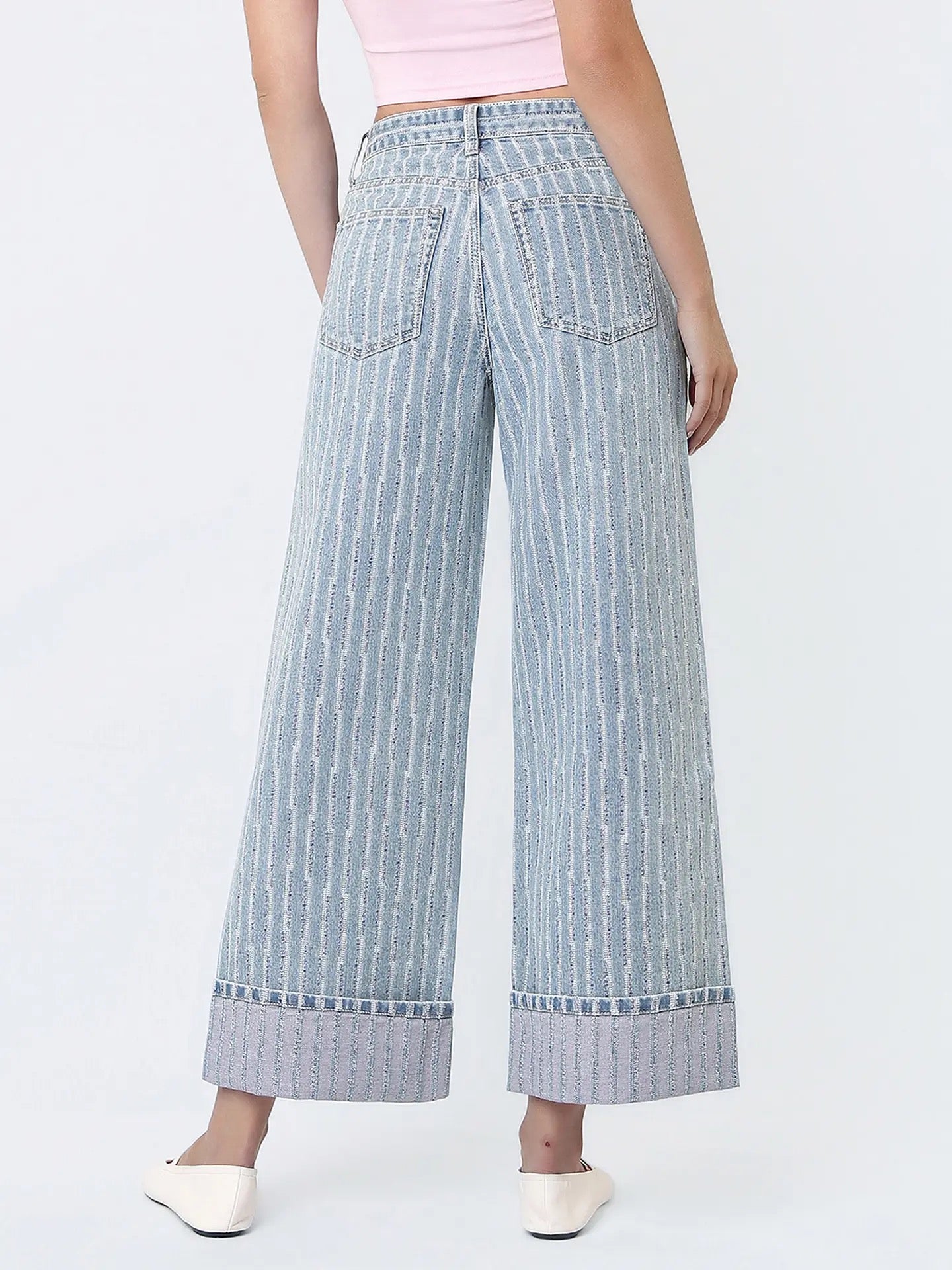 PREORDER Flying Monkey Super High Rise Cuffed Wide Leg Jean