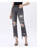 PREORDER Flying Monkey Super High Rise Distressed Straight