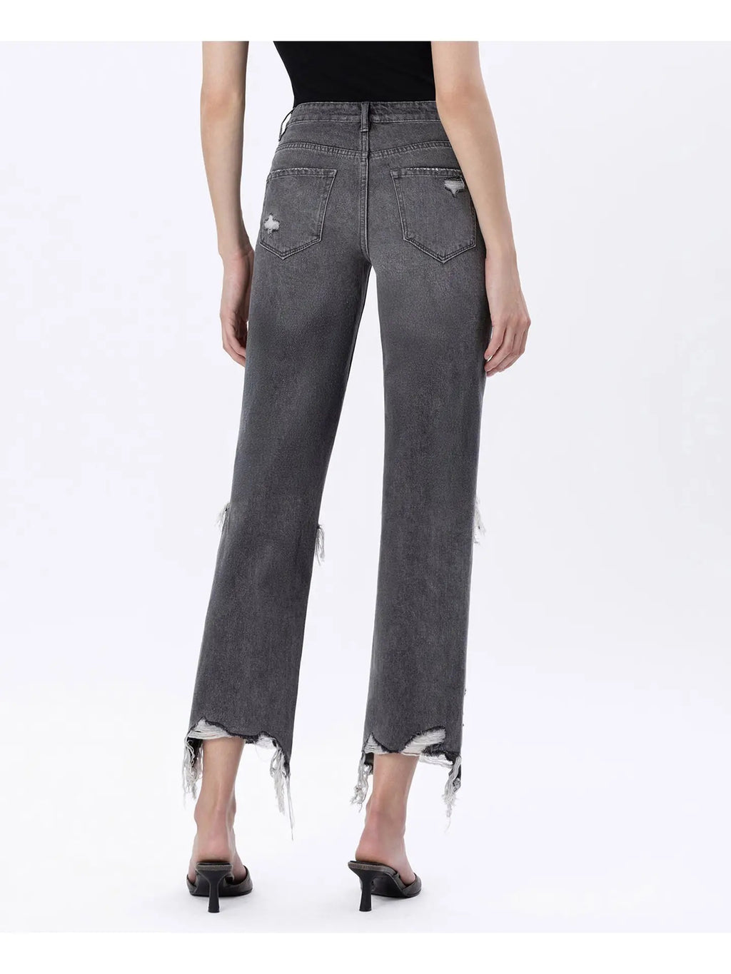 PREORDER Flying Monkey Super High Rise Distressed Straight