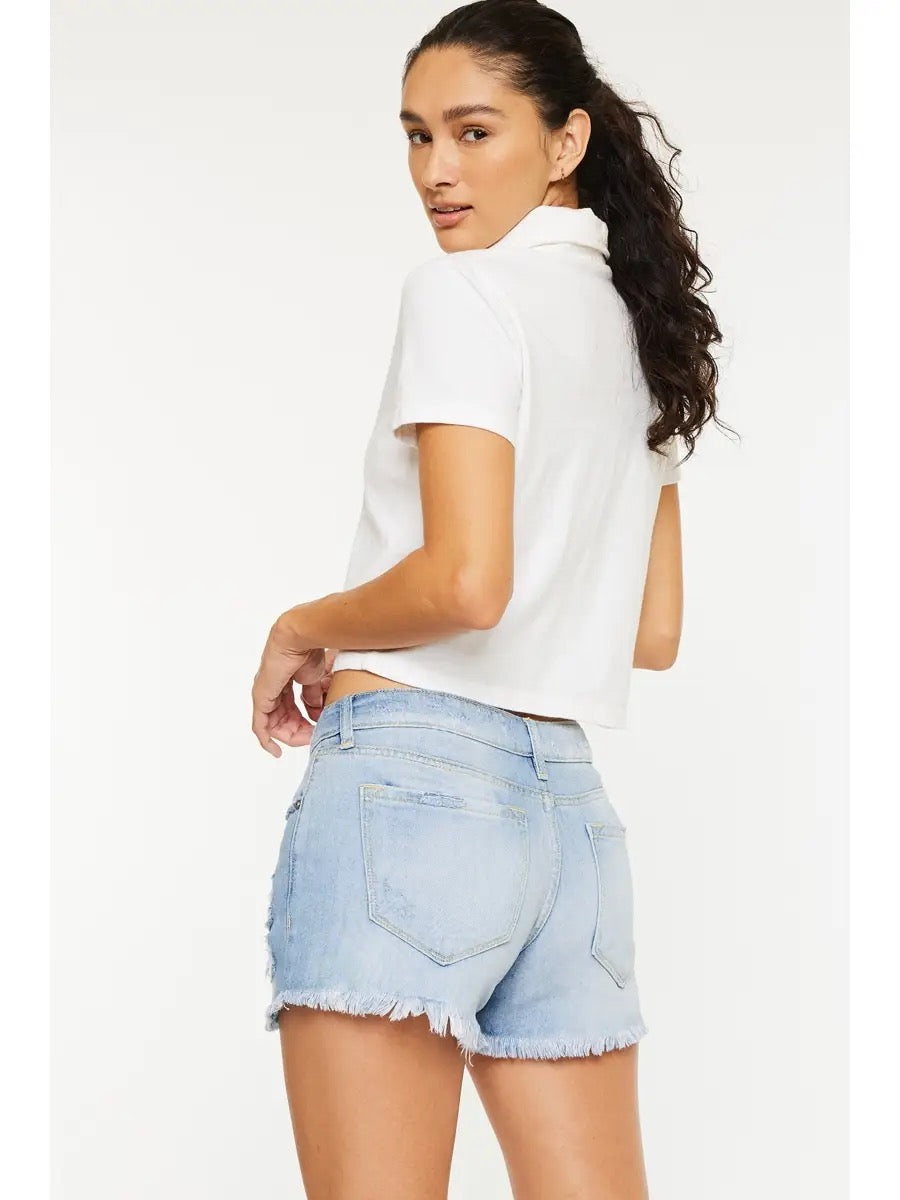 PREORDER KanCan Mid Rise Boyfriend Shorts