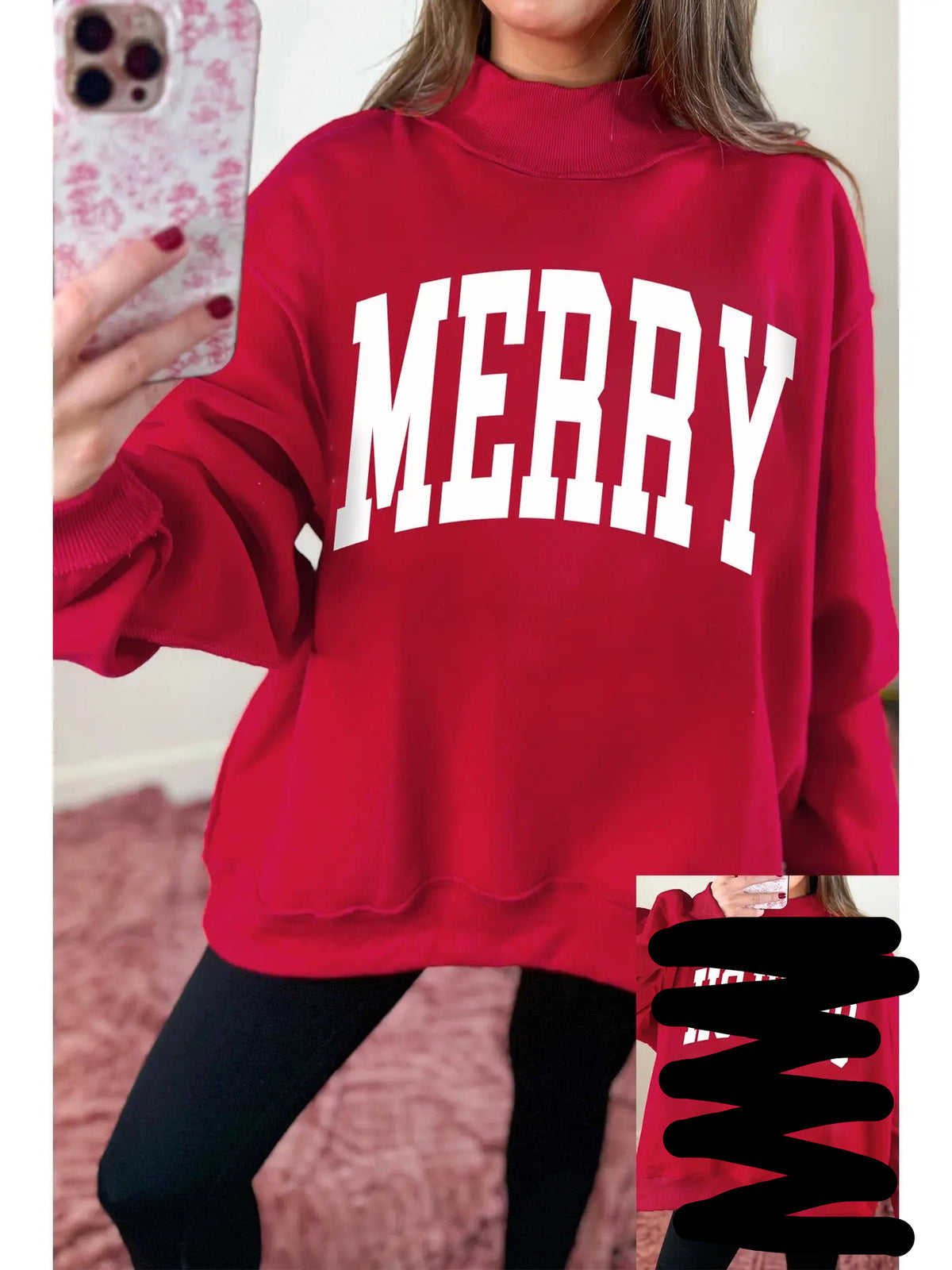 PREORDER - MERRY Mock Neck