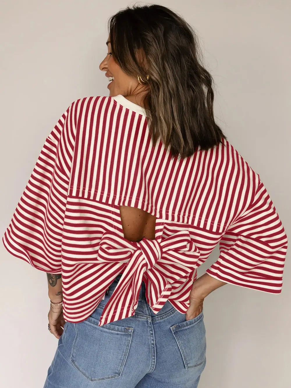 PREORDER Striped Bow Shirt