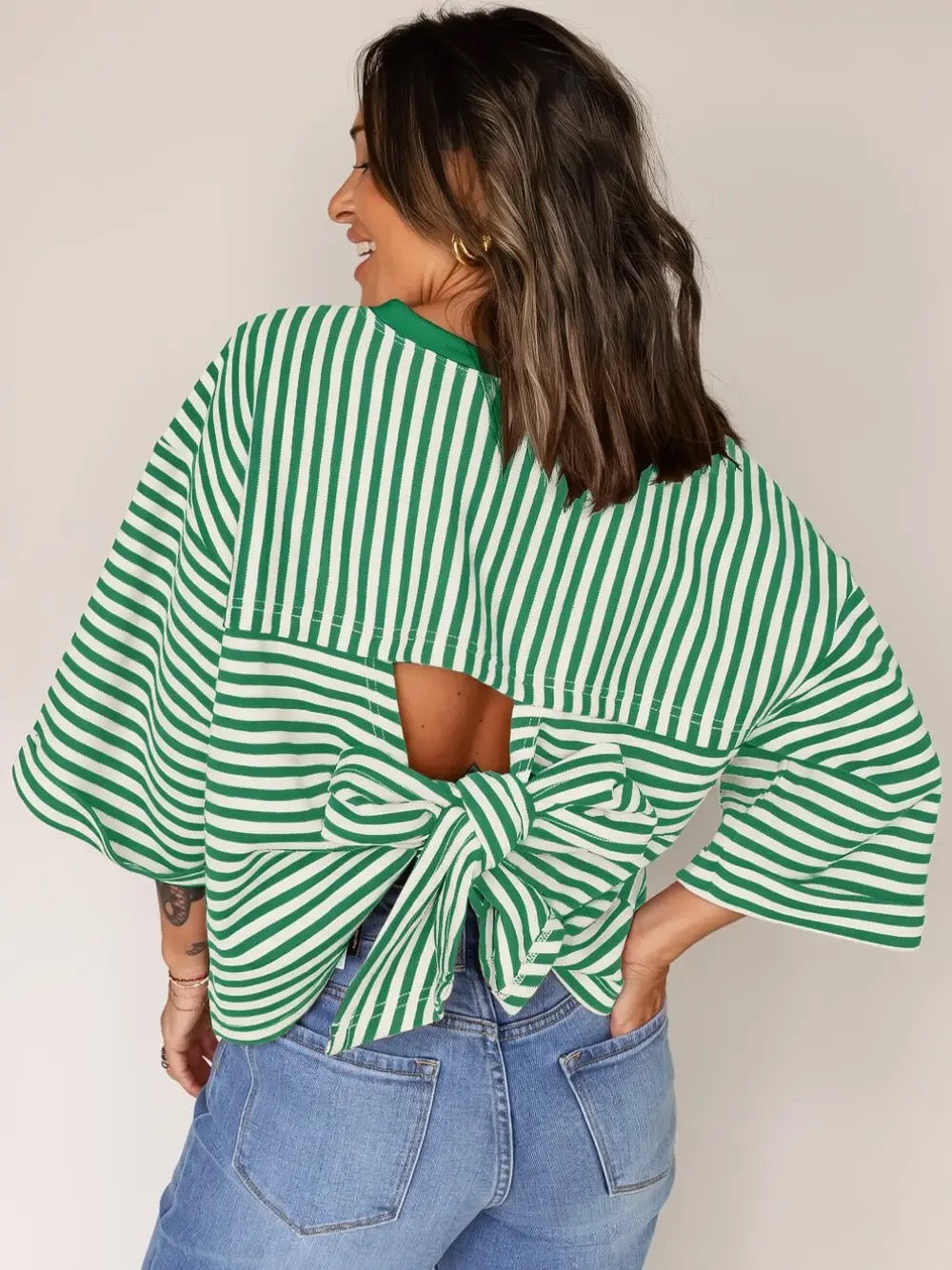 PREORDER Striped Bow Shirt
