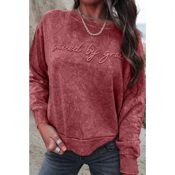 PREORDER Saved by Grace Longsleeve