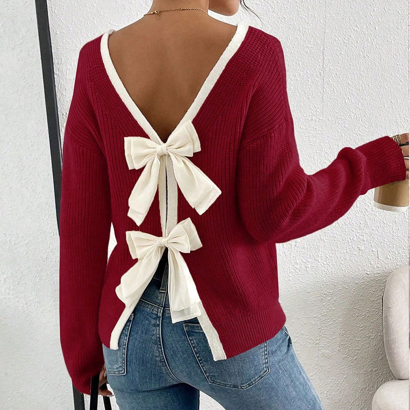 PREORDER Back Bow Sweater