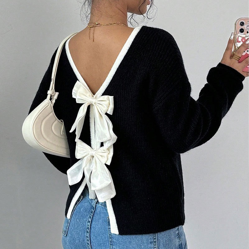 PREORDER Back Bow Sweater