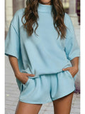 PREORDER - Mock Neck Oversize Tee Set
